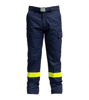Pantalon de travail ambulancier bandes réfléchissantes jaune fluo DEXSER