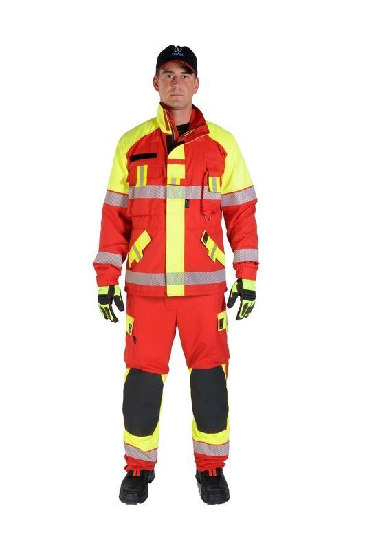 Pantalon secours techniques USAR sapeurs-pompiers FR2 FireSnake HV yellow GOODPRO