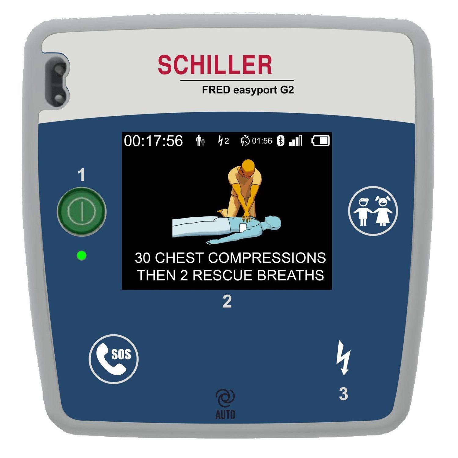 ​Défibrillateur cardiaque de poche AUTOMATIQUE DAE FRED EASY PORT PLUS SCHILLER