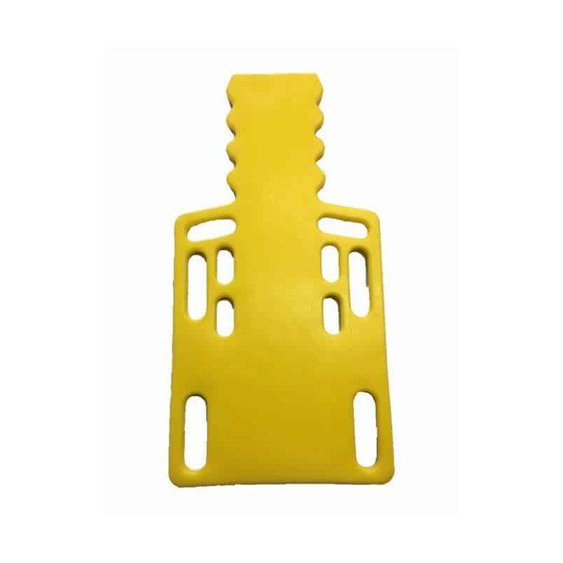 Demi plan dur jaune PEHD, 10 broches