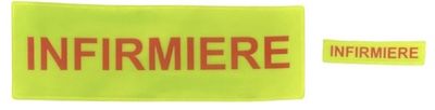 Dossard bandeau FLAP et bande patronymique INFIRMIERE BG-SAFETY