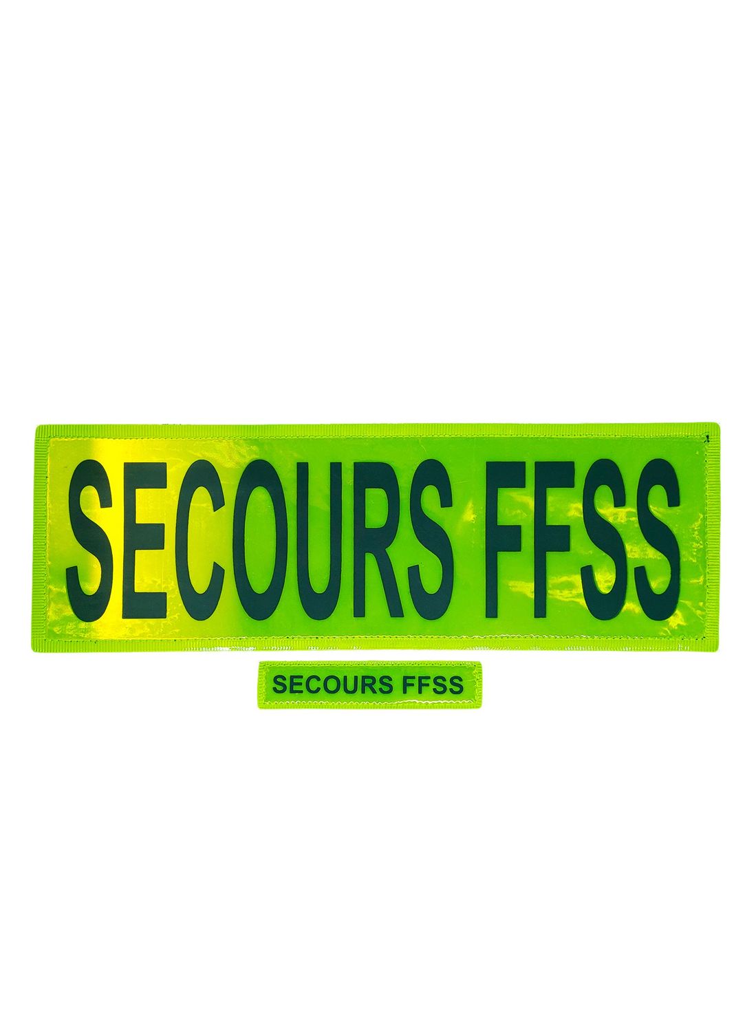 Dossard bandeau FLAP et bande patronymique SECOURS FFSS BG-SAFETY