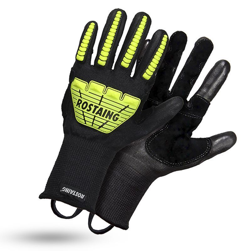 Gants pompiers secours routiers et désincarcération tactile RESCUEFITFLUO  - sachet de 5 paires ROSTAING