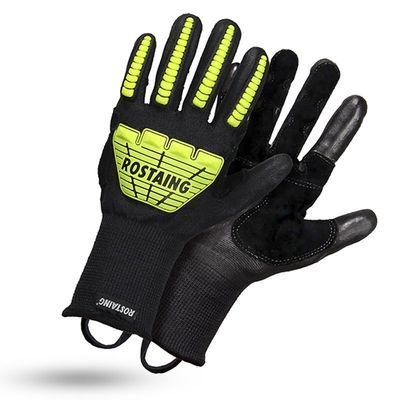 Gants pompiers secours routiers et désincarcération tactile RESCUEFITFLUO  - sachet de 5 paires ROSTAING