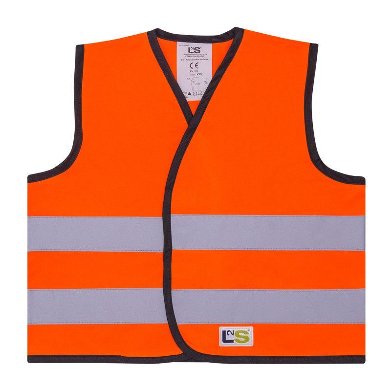 Gilet de visibilité enfants EN 1150  orange fluo VISIONKID T2S