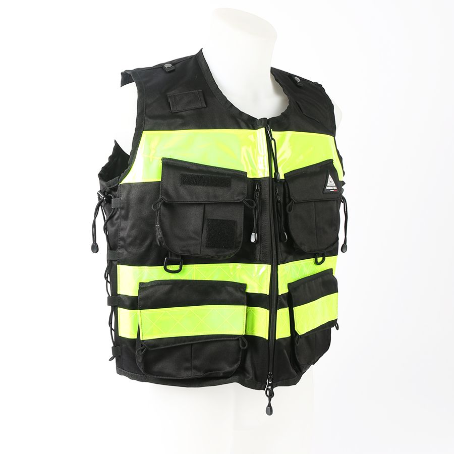 Gilet d'identification et d'intervention multipoches STAFF ACCESS noir DIMATEX