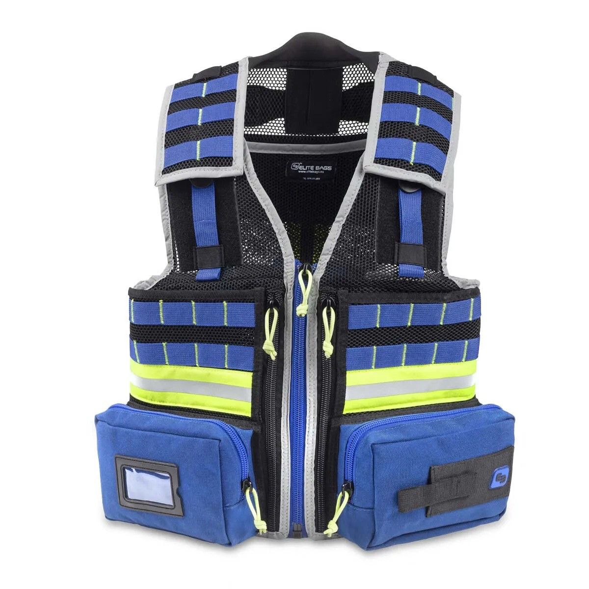 Gilet d’intervention multi poches E-VEST’S bleu ELITE BAGS
