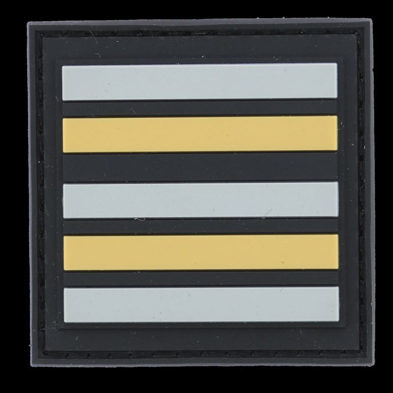 Grade / galon PVC lieutenant-colonel gendarme sur velcro