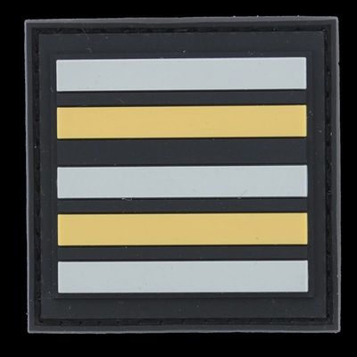 Grade / galon PVC lieutenant-colonel gendarme sur velcro