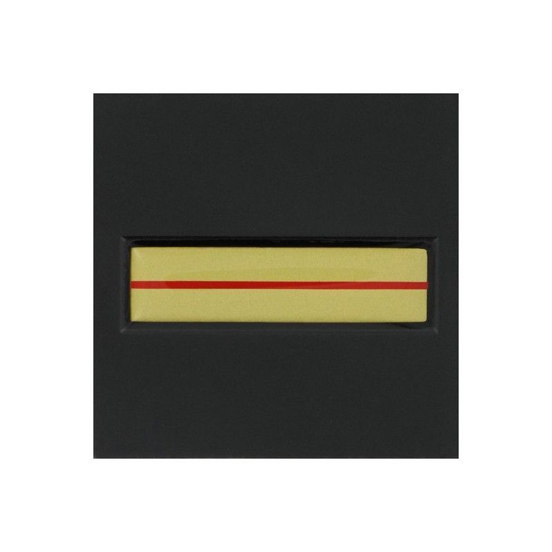 Grade / galon résine adjudant sapeurs-pompiers sur velcro