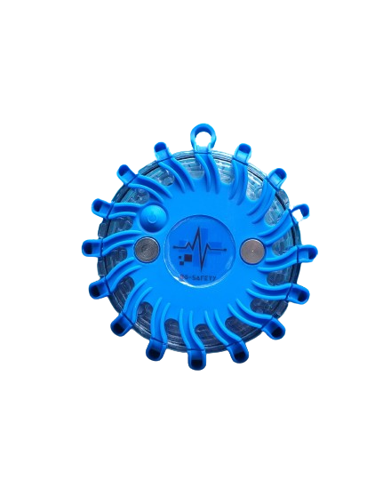 Balise de signalisation led bleue magnétique et rechargeable BG-SAFETY