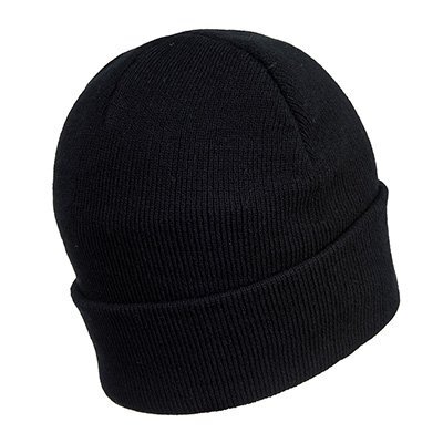 Bonnet Beanie lampe LED rechargeable USB noir PORTWEST