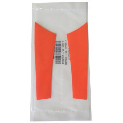 Décors signalisation pour casque F1XF rouge-orange MSA