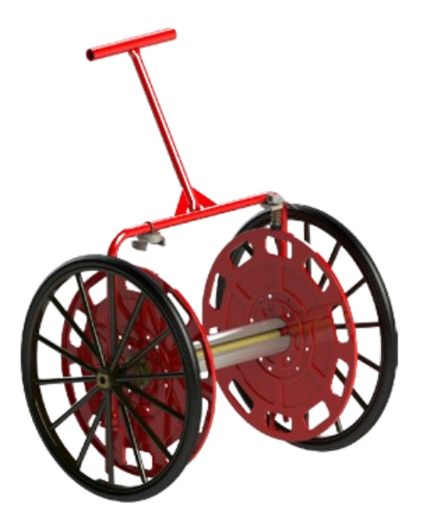 Dévidoir mobile normalisé 200m de tuyaux DN70 sapeurs-pompiers POK Dévidoir mobile normalisé 200m de tuyaux DN70 sapeurs-pompiers POK