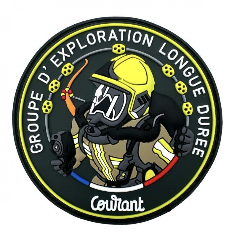 ​écusson PVC 3D G.E.L.D Groupe d'Exploration Longue Durée COURANT