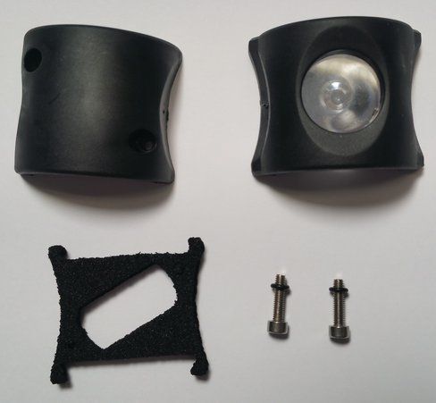 Ensemble lampe LED rouge - pièce de rechange lampe AS-R MSA