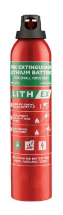 Extincteur aérosol 0,5 L LITH-EX feux de batterie lithium EUROFEU
