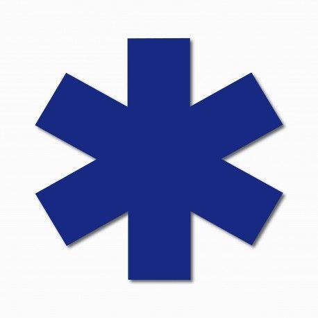 Adhésif  sérigraphie véhicule croix de vie ambulance SAMU SMUR