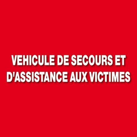 Adhésif  sérigraphie véhicule VSAV sapeurs-pompiers