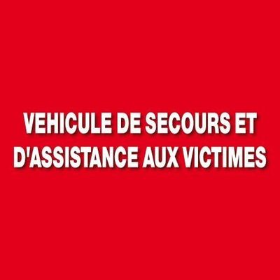 Adhésif  sérigraphie véhicule VSAV sapeurs-pompiers