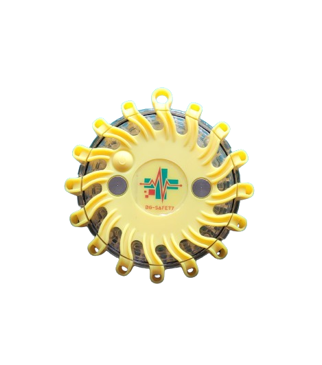 Balise de signalisation led jaune magnétique et rechargeable BG-SAFETY