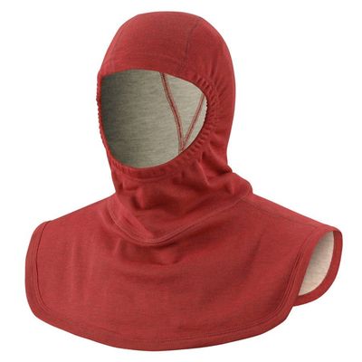 Cagoule sapeurs-pompiers double couche avec ouverture simple CFP002-R rouge SENFA