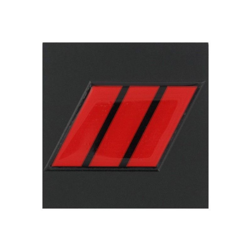 Grade / galon résine caporal-chef sapeurs-pompiers sur velcro