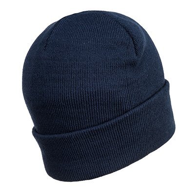 Bonnet Beanie lampe LED rechargeable USB bleu marine PORTWEST