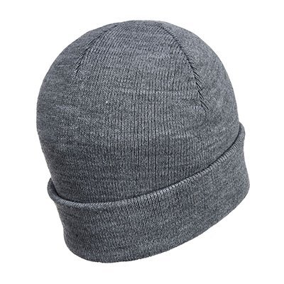 Bonnet Beanie lampe LED rechargeable USB gris PORTWEST