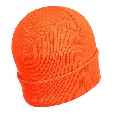 Bonnet Beanie lampe LED rechargeable USB orange PORTWEST