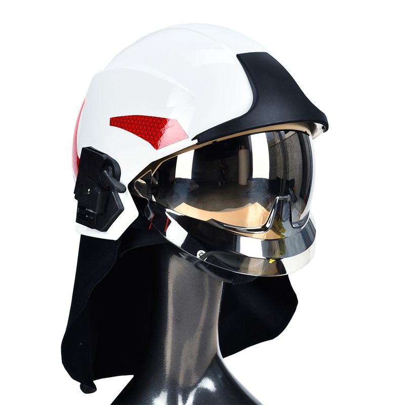 Casque sapeurs-pompiers VULCAN NEO blanc BRANDBULL