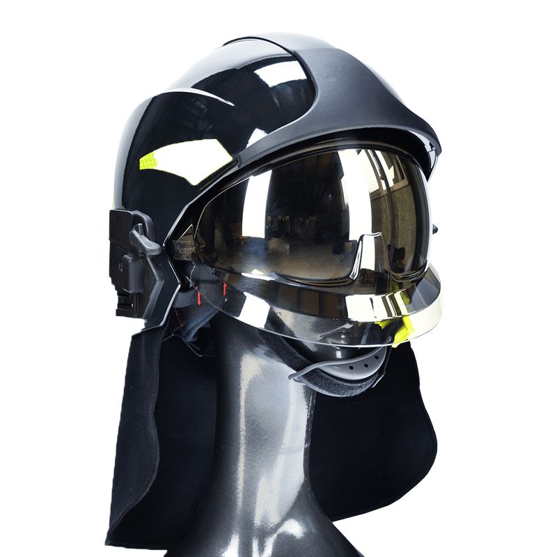 Casque sapeurs-pompiers VULCAN NEO noir BRANDBULL