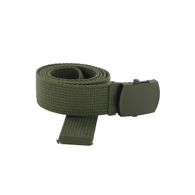 Ceinture tresse vert armée boucle vert armée