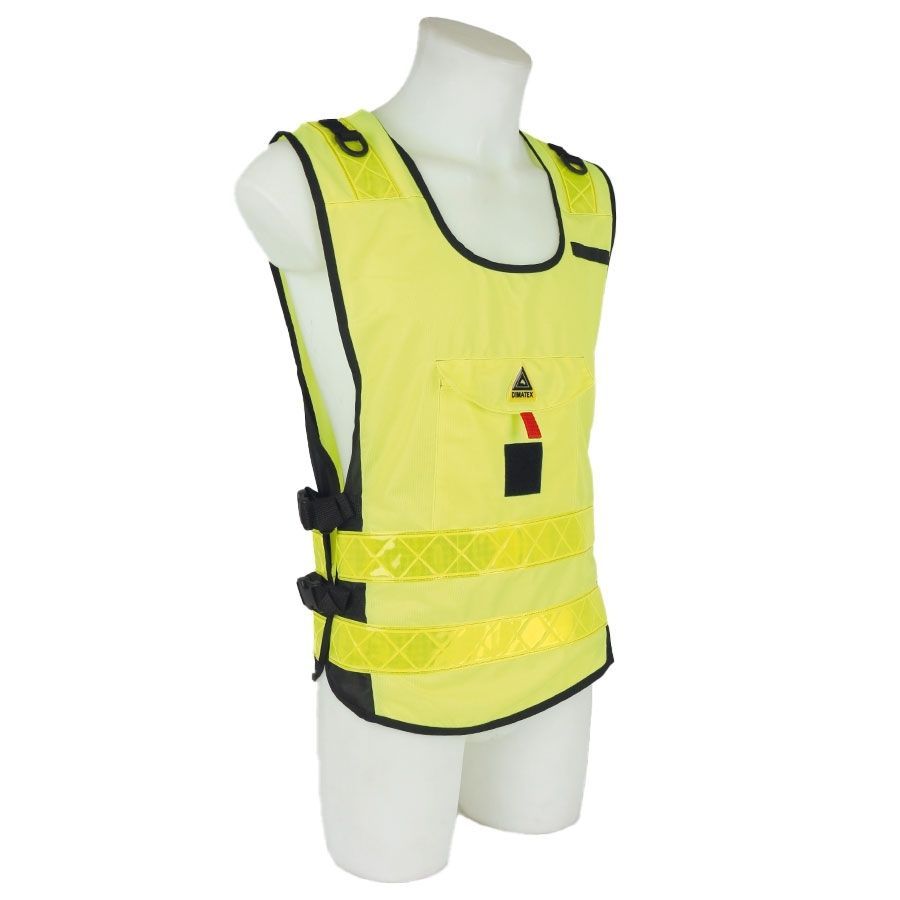 Chasuble / gilet d'identification PADDOCK Jaune DIMATEX