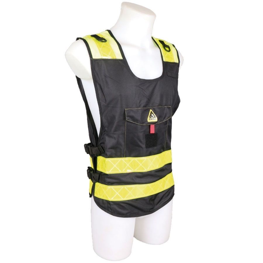 Chasuble / gilet d'identification PADDOCK Noir DIMATEX