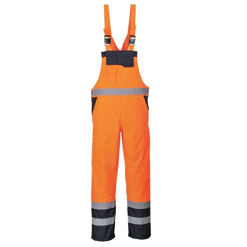 Cotte bicolore matelassée orange ou jaune PORTWEST