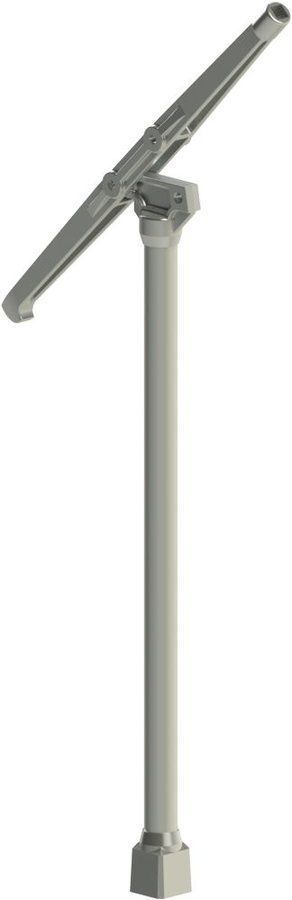 Clé de barrage articulée avec carrés 30x30 et 15x15 - crochet aluminium POK