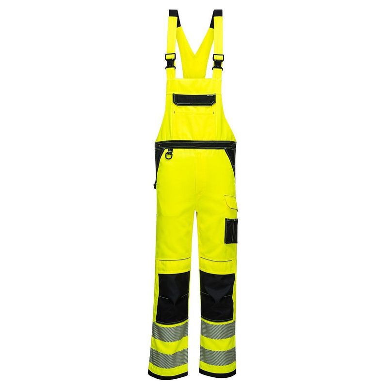 Cotte à bretelles PW3 haute-visibilité PW344 jaune ou orange PORTWEST