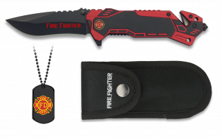 Couteau pliant FIRE FIGHTER pompier ALBAINOX