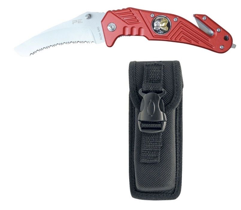 Couteau brise vitre coupe sangle sapeurs-pompiers