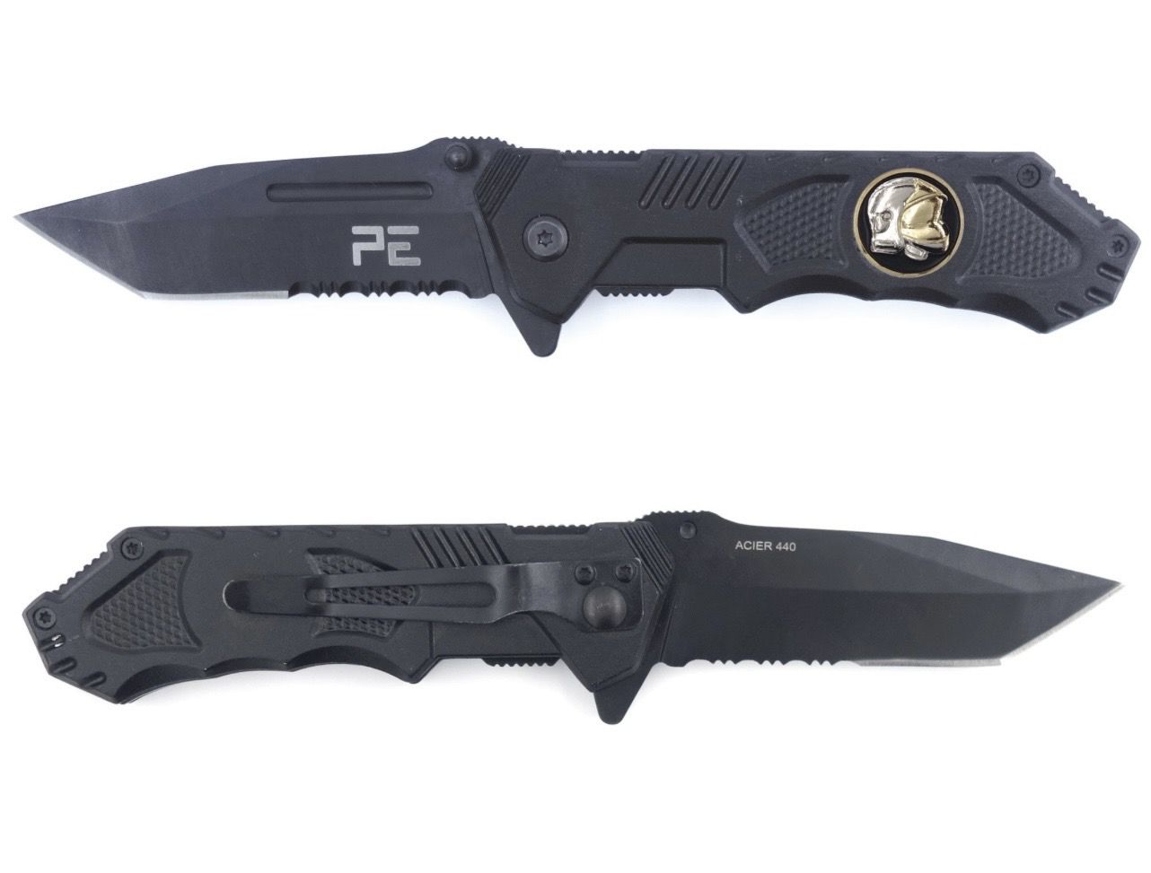 Couteau d’intervention survival sapeurs pompiers avec étui