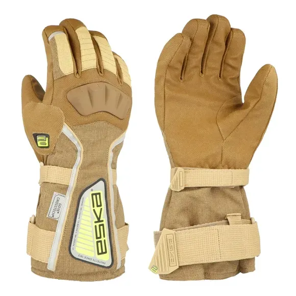 Gants d'attaque feux sapeurs-pompiers textile ZEUS PBI 5F Belt manchette longue ESKA Gants d'attaque feux sapeurs-pompiers textile ZEUS PBI 5F Belt manchette longue ESKA