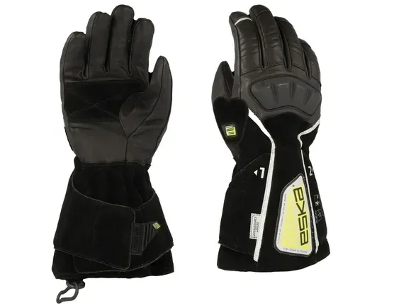 Gants d'attaque feux sapeurs-pompiers cuir HELIOS 5F Flap manchette longue ESKA