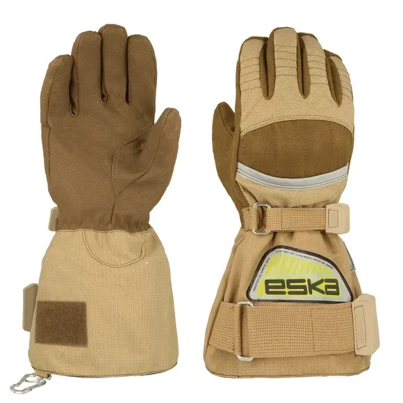 Gants d'attaque feux sapeurs-pompiers textile SIGA PBI 5F manchette longue ESKA