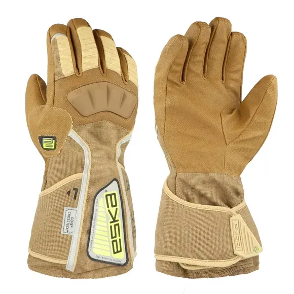 Gants d'attaque feux sapeurs-pompiers textile ZEUS PBI 5F Flap manchette longue ESKA