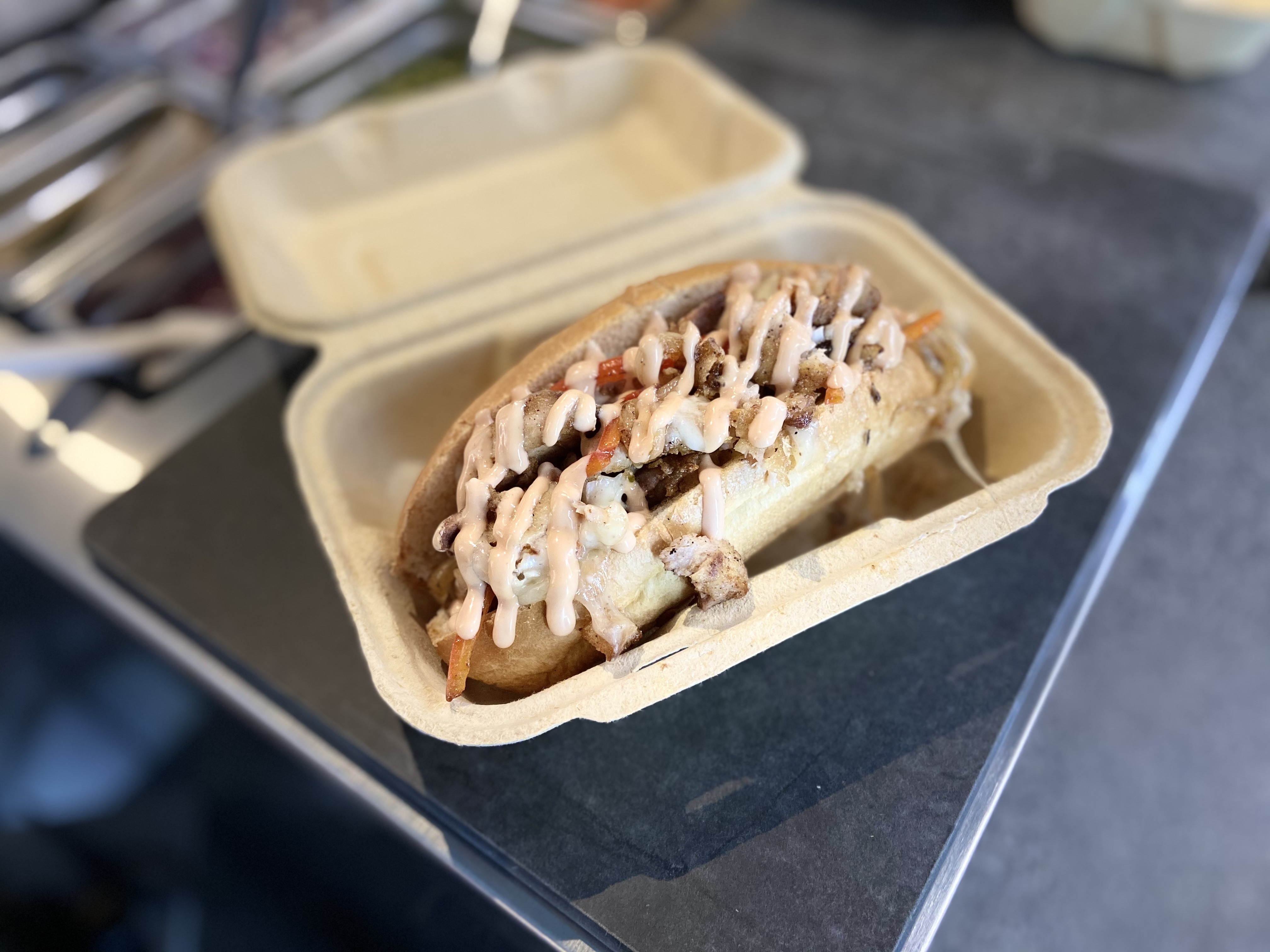 Jerk Mahi-Mahi Cheesesteak