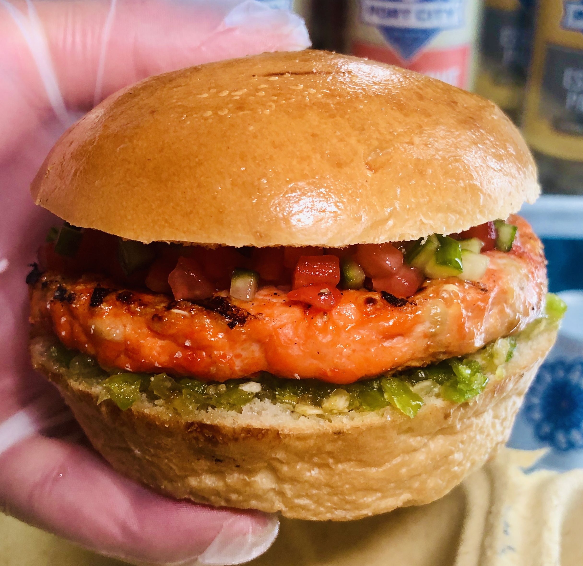 KING Salmon --- Wild Caught Fish Burger 00008