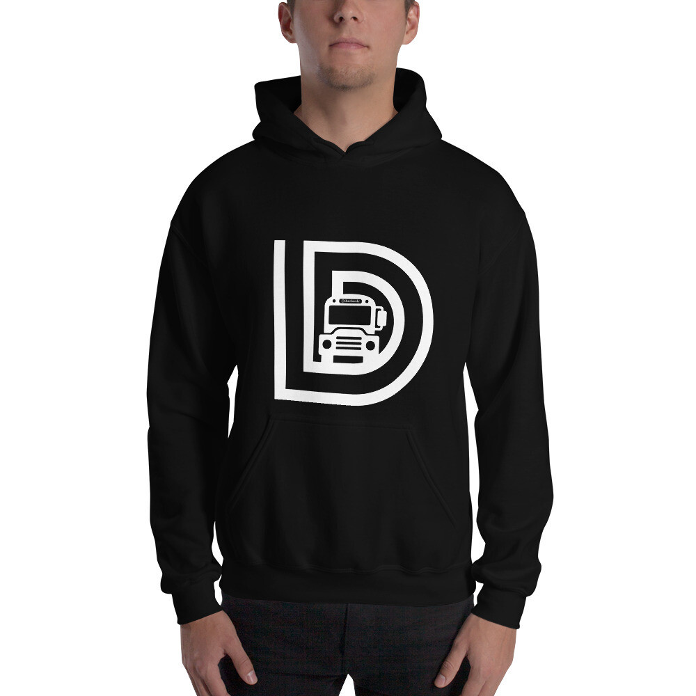 The Skooly - Rollin' Since 2017 Unisex Hoodie / White Logo, Color: Black, Size: S