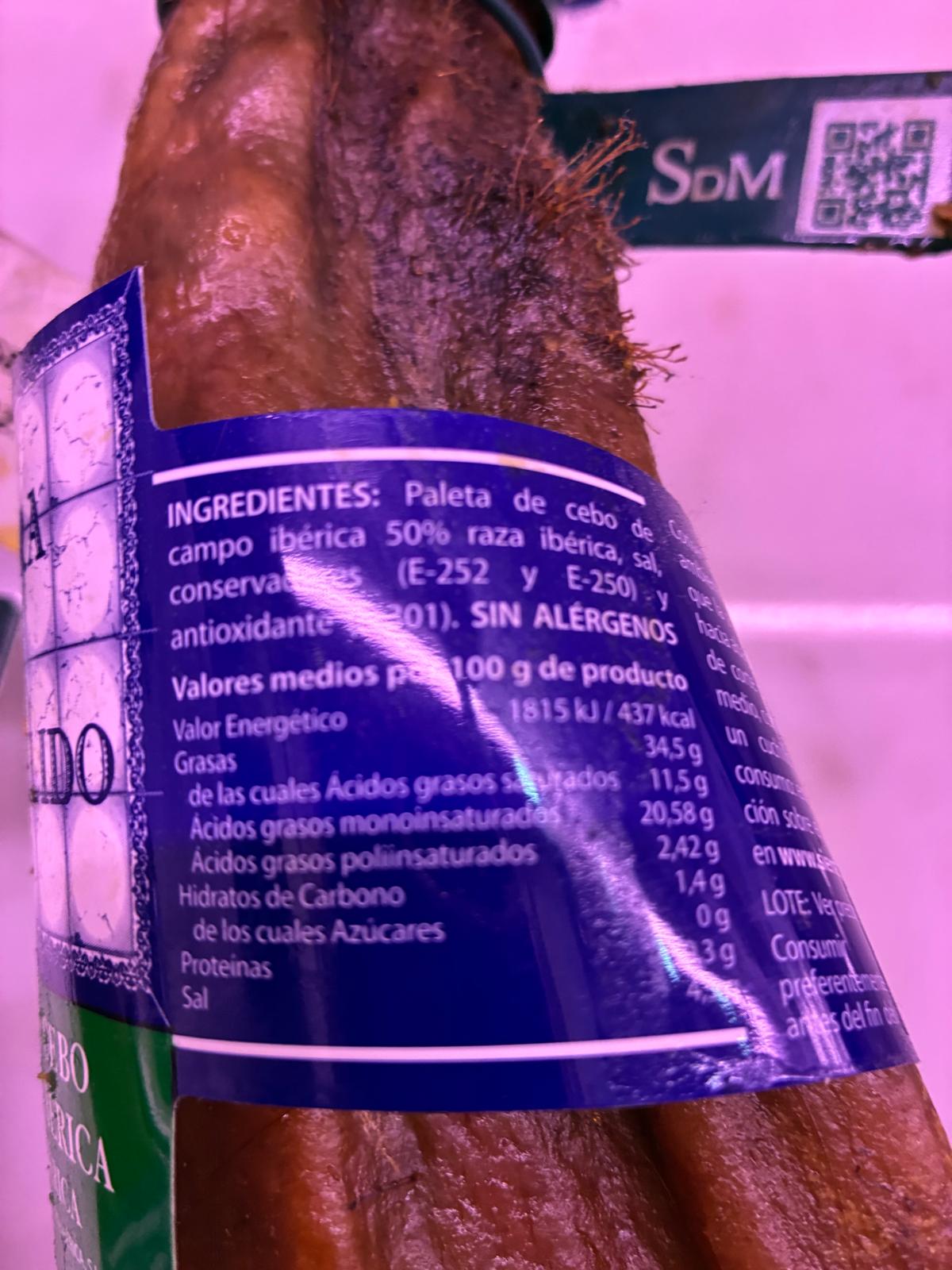 PALETA IBERICA CEBO CAMPO