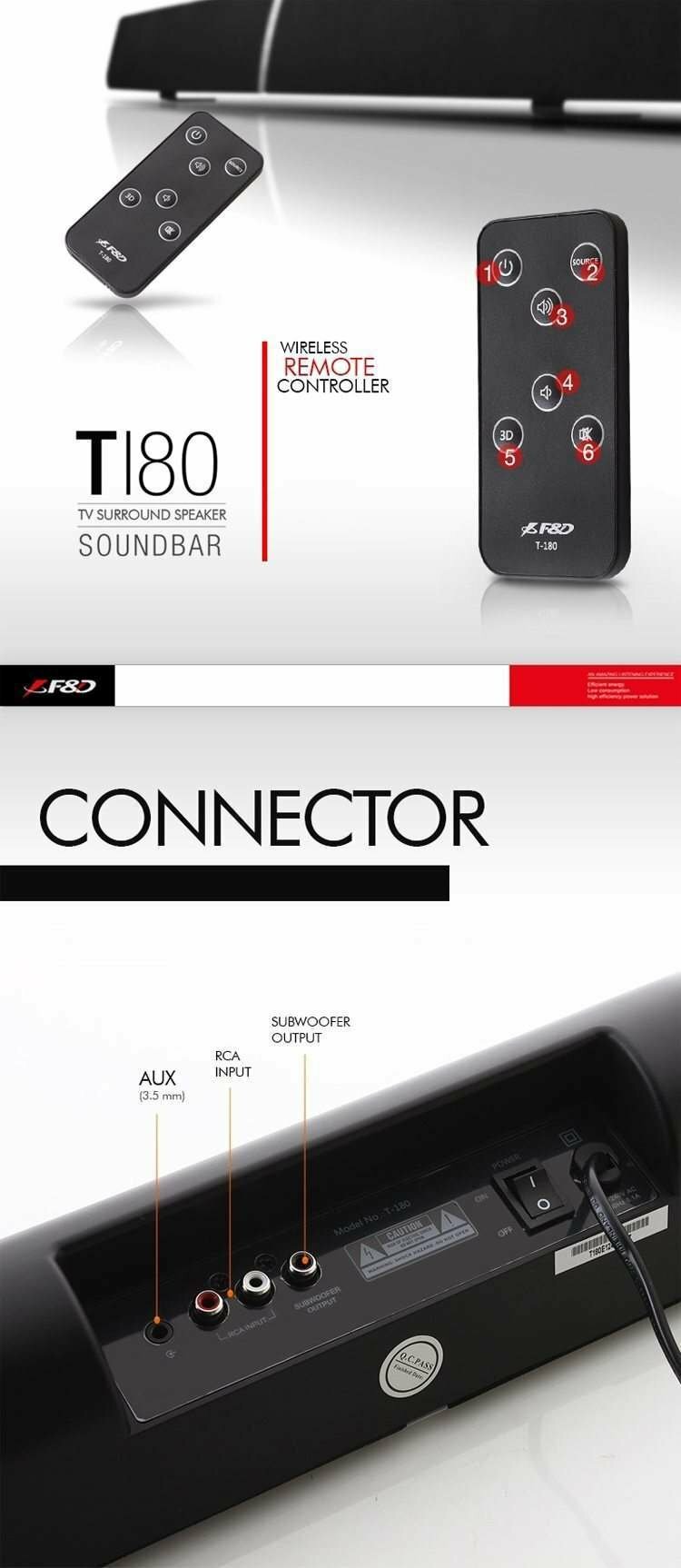 f&d t180x soundbar